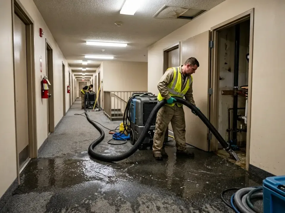 multi-unit-apartment-hallway-f-005 — frequently asked questions, Emergency Burst Pipe Water Extraction & Removal in Red Spri…